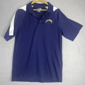 NFL Team Apparel Los Angeles Chargers Polo Shirt‎ Mens Large Navy Blue